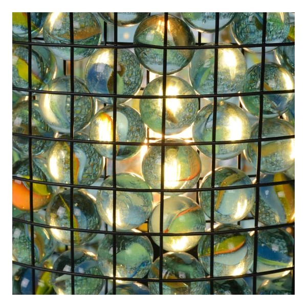 Lucide EXTRAVAGANZA MARBELOUS - Table lamp - Ø 15 cm - 1xE14 - Multicolor - detail 1